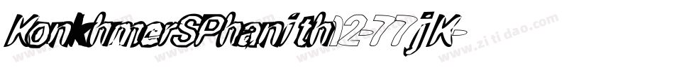 KonkhmerSPhanith12-77jK字体转换
