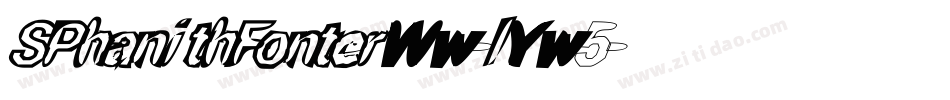 SPhanithFonterWw-lYw5字体转换