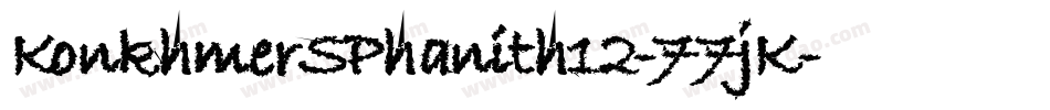 KonkhmerSPhanith12-77jK字体转换