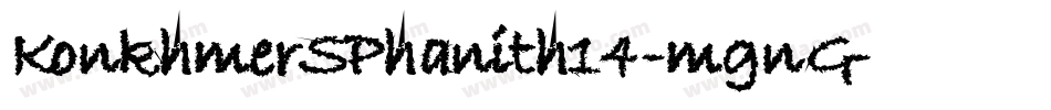 KonkhmerSPhanith14-mgnG字体转换