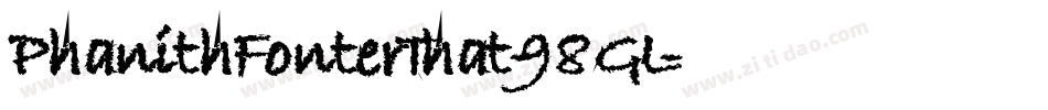 PhanithFonterThat-98GL字体转换