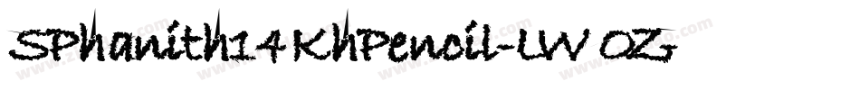 SPhanith14KhPencil-LWOZ字体转换
