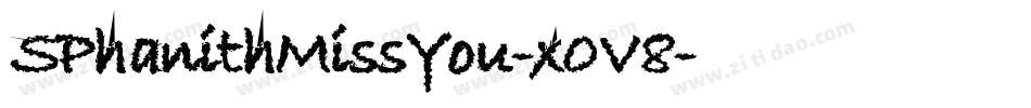 SPhanithMissYou-x0V8字体转换