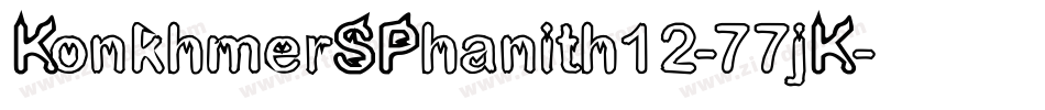 KonkhmerSPhanith12-77jK字体转换