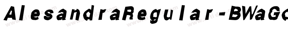 AlesandraRegular-BWaGd字体转换
