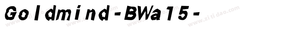 Goldmind-BWa15字体转换