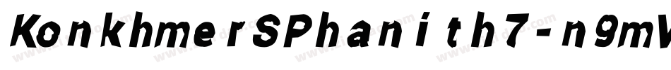 KonkhmerSPhanith7-n9mV字体转换