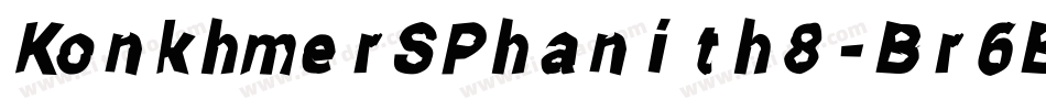 KonkhmerSPhanith8-Br6B字体转换