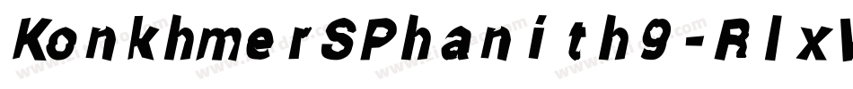 KonkhmerSPhanith9-RlxV字体转换