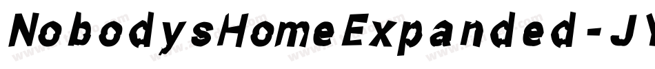 NobodysHomeExpanded-JYWa字体转换