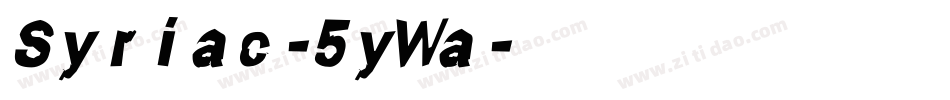 Syriac-5yWa字体转换