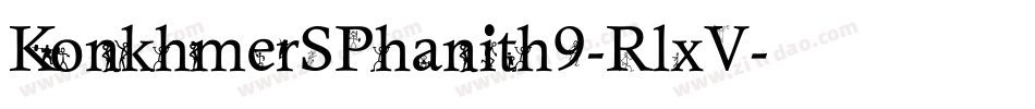 KonkhmerSPhanith9-RlxV字体转换