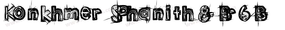 KonkhmerSPhanith8-Br6B字体转换