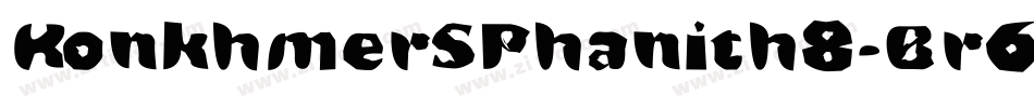 KonkhmerSPhanith8-Br6B字体转换