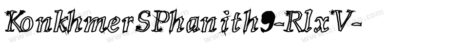KonkhmerSPhanith9-RlxV字体转换