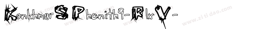 KonkhmerSPhanith9-RlxV字体转换