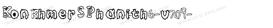 KonkhmerSPhanith6-v709字体转换