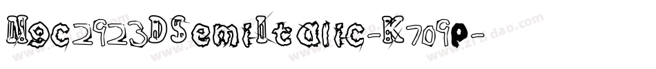Ngc2923DSemiItalic-K709p字体转换