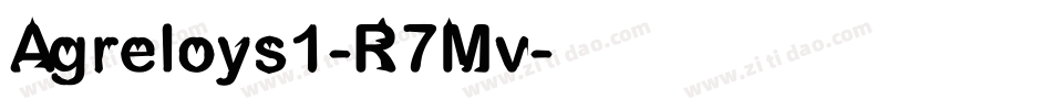 Agreloys1-R7Mv字体转换