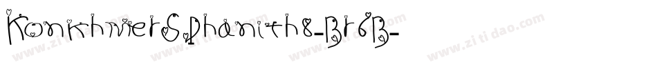 KonkhmerSPhanith8-Br6B字体转换