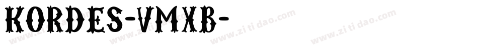 Kordes-VmxB字体转换