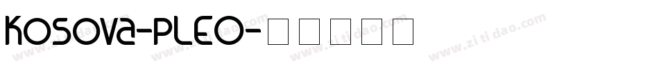 Kosova-pLEO字体转换
