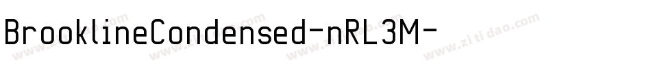 BrooklineCondensed-nRL3M字体转换