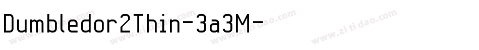 Dumbledor2Thin-3a3M字体转换