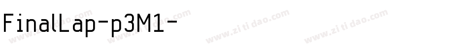FinalLap-p3M1字体转换