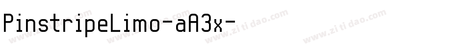 PinstripeLimo-aA3x字体转换