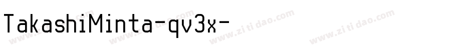 TakashiMinta-qv3x字体转换