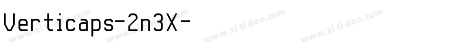 Verticaps-2n3X字体转换