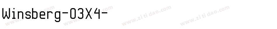 Winsberg-O3X4字体转换