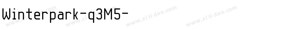 Winterpark-q3M5字体转换