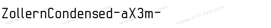 ZollernCondensed-aX3m字体转换
