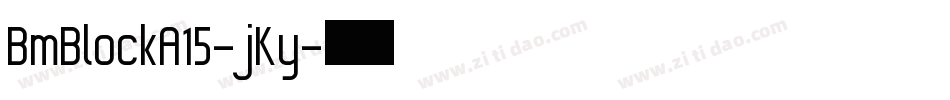 BmBlockA15-jKy字体转换