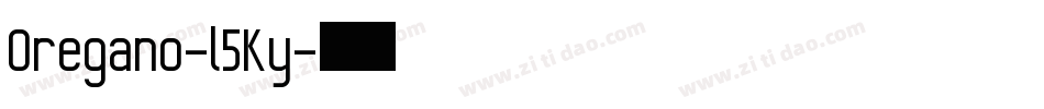 Oregano-l5Ky字体转换