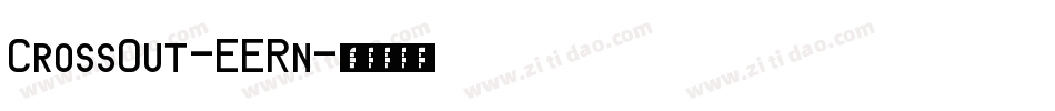 CrossOut-EERn字体转换