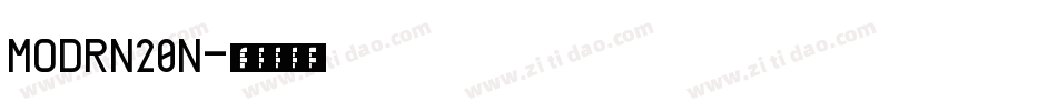 MODRN20N字体转换