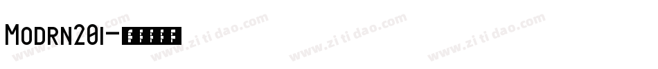 Modrn20i字体转换