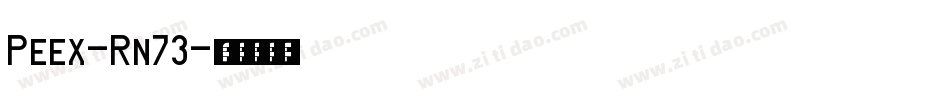 Peex-Rn73字体转换