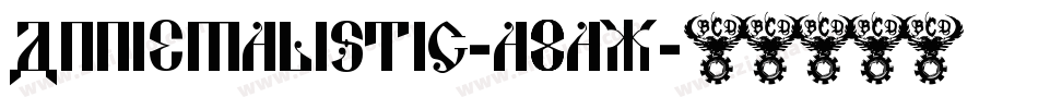 Anniemalistic-a8ax字体转换