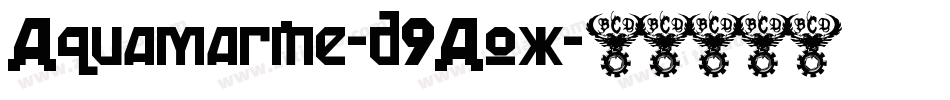 Aquamarine-d9Aox字体转换