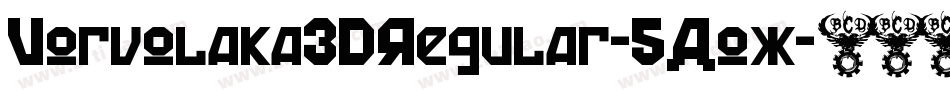 Vorvolaka3DRegular-5Aox字体转换