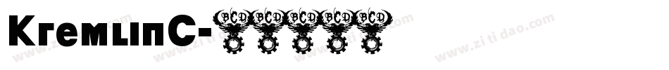 KremlinC字体转换