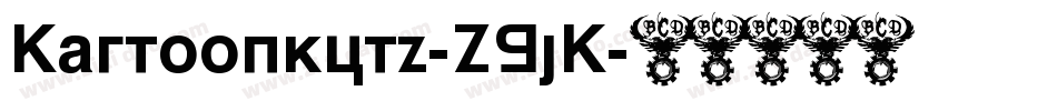 Kartoonkutz-ZGjK字体转换