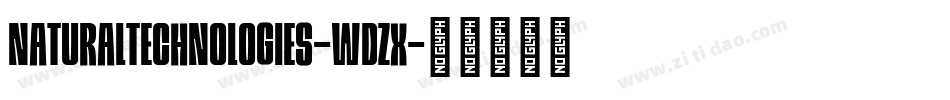 NaturalTechnologies-wdZx字体转换