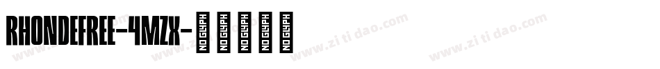 RhondeFree-4mZx字体转换