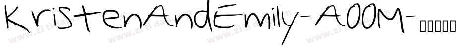 KristenAndEmily-A00M字体转换
