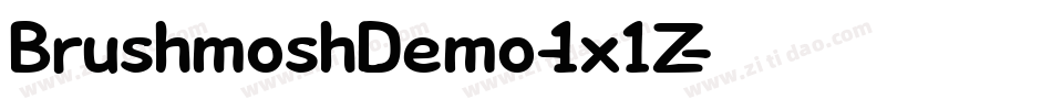 BrushmoshDemo-1x1Z字体转换